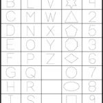 Letters, Numbers And Shapes Tracing Worksheets / Free Printable Inside Number And Letter Tracing Worksheets