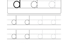 Lowercase Letter "D" Tracing Worksheet - Doozy Moo throughout Tracing The Letter D Worksheets