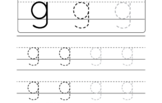 Lowercase Letter "G" Tracing Worksheet - Doozy Moo inside Tracing Letter G Worksheets For Kindergarten