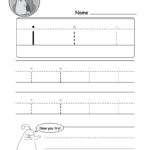 Lowercase Letter "I" Tracing Worksheet   Doozy Moo Throughout Letter I Tracing Worksheets