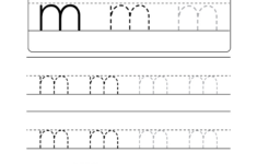 Lowercase Letter "M" Tracing Worksheet – Doozy Moo with regard to Letter M Tracing Worksheet
