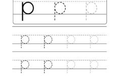 Lowercase Letter "P" Tracing Worksheet - Doozy Moo for Letter P Tracing Worksheets