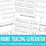 Name Tracing Generator   Make Free Name Tracing Worksheets Throughout Custom Letter Tracing Worksheets