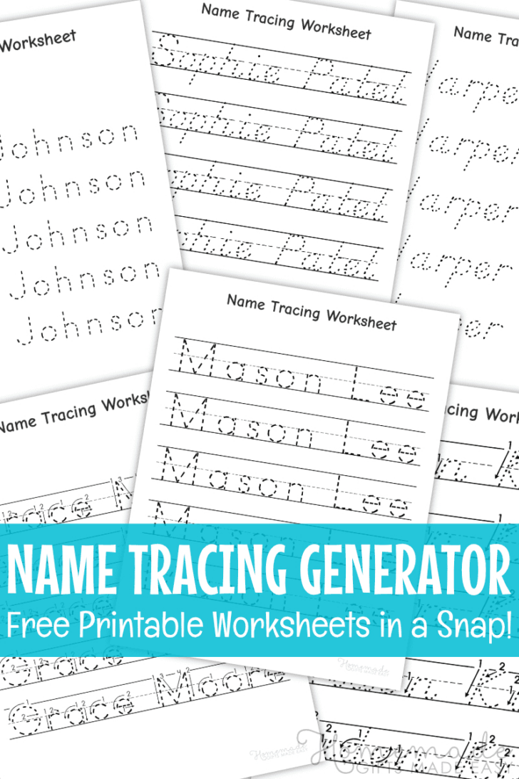 Custom Letter Tracing Worksheets