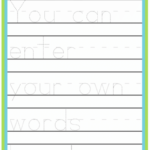 Name Tracing Worksheet Generator Personalized Name Tracing Sheets In Create Your Own Letter Tracing Worksheets