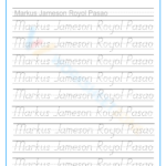 Name Tracing Worksheets & Printable With Make Your Own Tracing Letter Worksheets