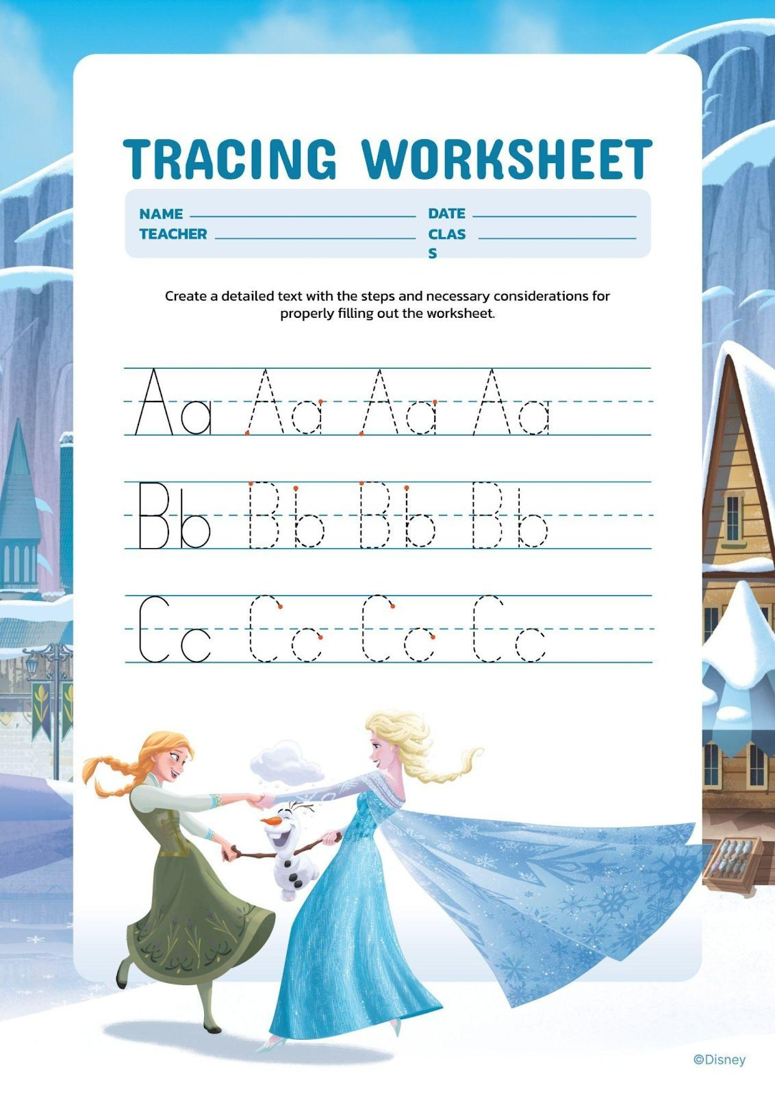 Powerpoint &amp;amp; Google Slides Templates On Disney Worksheets in Disney Tracing Worksheets