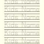 Preschool Name Tracing   15 Free Pdf Printables | Printablee With Name Letter Tracing Worksheets Free