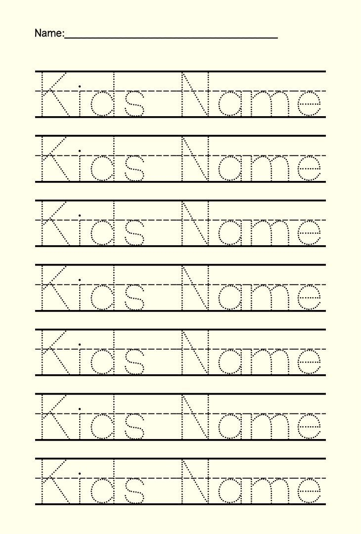 Preschool Name Tracing - 15 Free Pdf Printables | Printablee with Name Letter Tracing Worksheets Free
