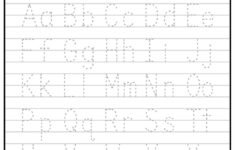 Printable A-Z Letter Tracing Worksheet! Capital And Lowercase inside Letter Tracing Worksheets AZ
