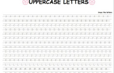 Printable Handwriting Worksheets - Uppercase And Lowercase Letter intended for Cursive Uppercase And Lowercase Letter Tracing Worksheets