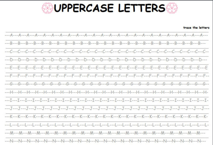 Cursive Uppercase And Lowercase Letter Tracing Worksheets Cursive Uppercase And Lowercase Letter Tracing Worksheets
