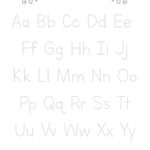 Printable Pre K Alphabet Tracing Worksheet. Alphabet Practice Inside Letter Tracing Worksheets Pre K