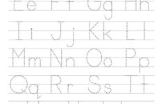 Printable Preschool Tracing Worksheets: Alphabet in Free Printable Preschool Letter Tracing Worksheets