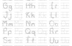 Printable Preschool Tracing Worksheets: Alphabet in Printable Letter Tracing Worksheets Free Download