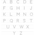 Printable Worksheets Trace The Letters Uppercase A   Z Preschool In Letter A To Z Tracing Worksheets
