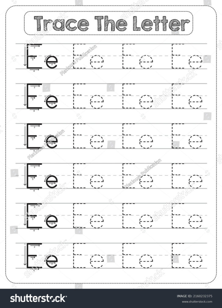 Uppercase And Lowercase Letter Tracing Worksheets