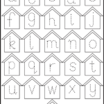 Small Letter Tracing – Lowercase – Worksheet – Birdhouse / Free Within Small Letter Tracing Worksheets