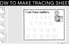 Teacher Powerpoint Tutorial: How To Make Your Own Tracing Worksheets &amp;  Download Free Tracing Fonts pertaining to Diy Letter Tracing Worksheets