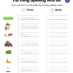 Trace & Write Spelling Words Worksheet For Grade 2   Kidpid Pertaining To Letter Tracing Worksheets 2Nd Grade