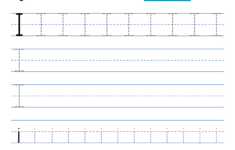 Tracing Alphabet Letters (Printable Handwriting Worksheets) – Free in Free Letter I Tracing Worksheets