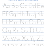 Tracing Alphabet Letters (Printable Handwriting Worksheets) – Free In Individual Letter Tracing Worksheets