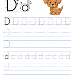 Tracing Alphabet Letters (Printable Handwriting Worksheets) – Free Pertaining To Free Printable Worksheets Letter D Tracing