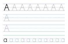 Tracing Alphabet Letters (Printable Handwriting Worksheets) – Free within Letter A Tracing Worksheets