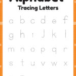 Tracing Alphabet Letters Worksheet For Kindergarten And Preschool Pertaining To Letter Tracing Worksheets First Grade
