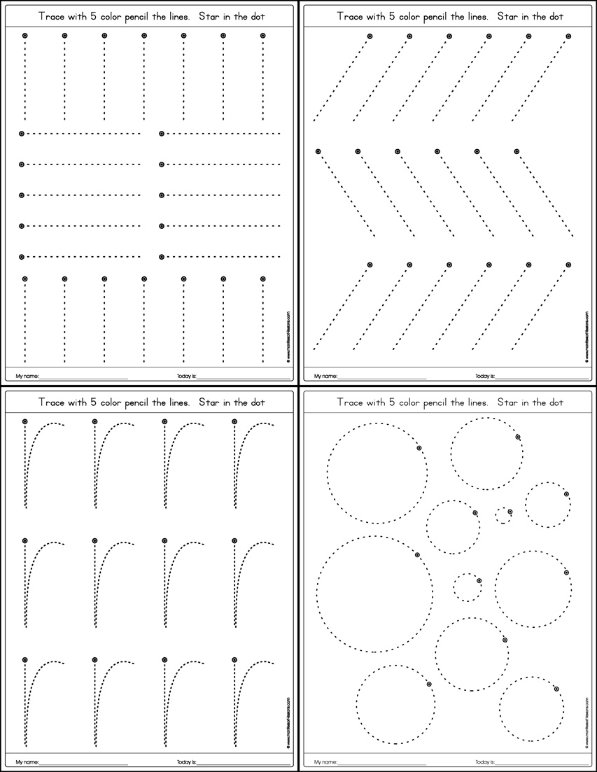 Tracing, Big Approach Letters, A-Z intended for Montessori Letter Tracing Worksheets