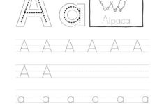 Tracing Letter A A Worksheets | A Alphabet Tracing inside Letter A Tracing Worksheets