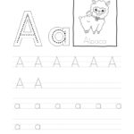 Tracing Letter A A Worksheets | A Alphabet Tracing Inside Tracing Letter Aa Worksheets