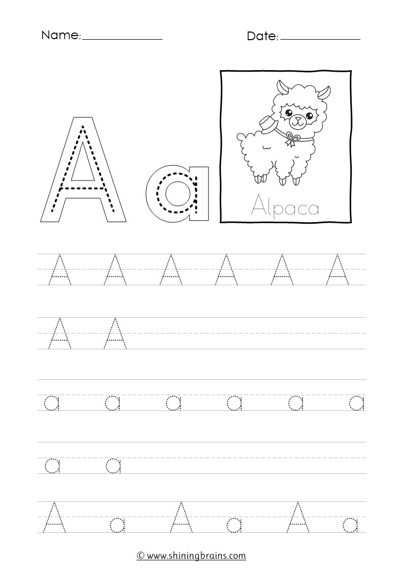 Tracing Letter A A Worksheets | A Alphabet Tracing inside Tracing Letter Aa Worksheets