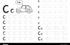 Tracing Letter C Black And White Stock Photos &amp; Images - Alamy with Letter Cc Tracing Worksheets