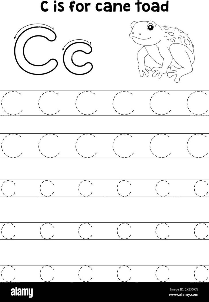 Capital Letter C Tracing Worksheets