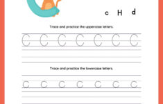 Tracing Letter C | Worksheets For Preschool for Letter Cc Tracing Worksheets