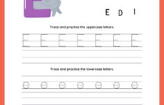 Tracing Letter E | Worksheets For Preschool throughout Tracing Letter E Worksheets For Preschool