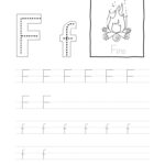 Tracing Letter F F Worksheet For Tracing Letter Ff