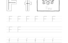Tracing Letter F F Worksheet with Letter F Tracing Worksheets Free