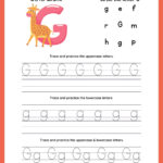 Tracing Letter G | Worksheets For Preschool Throughout Letter G Tracing Worksheets For Kindergarten