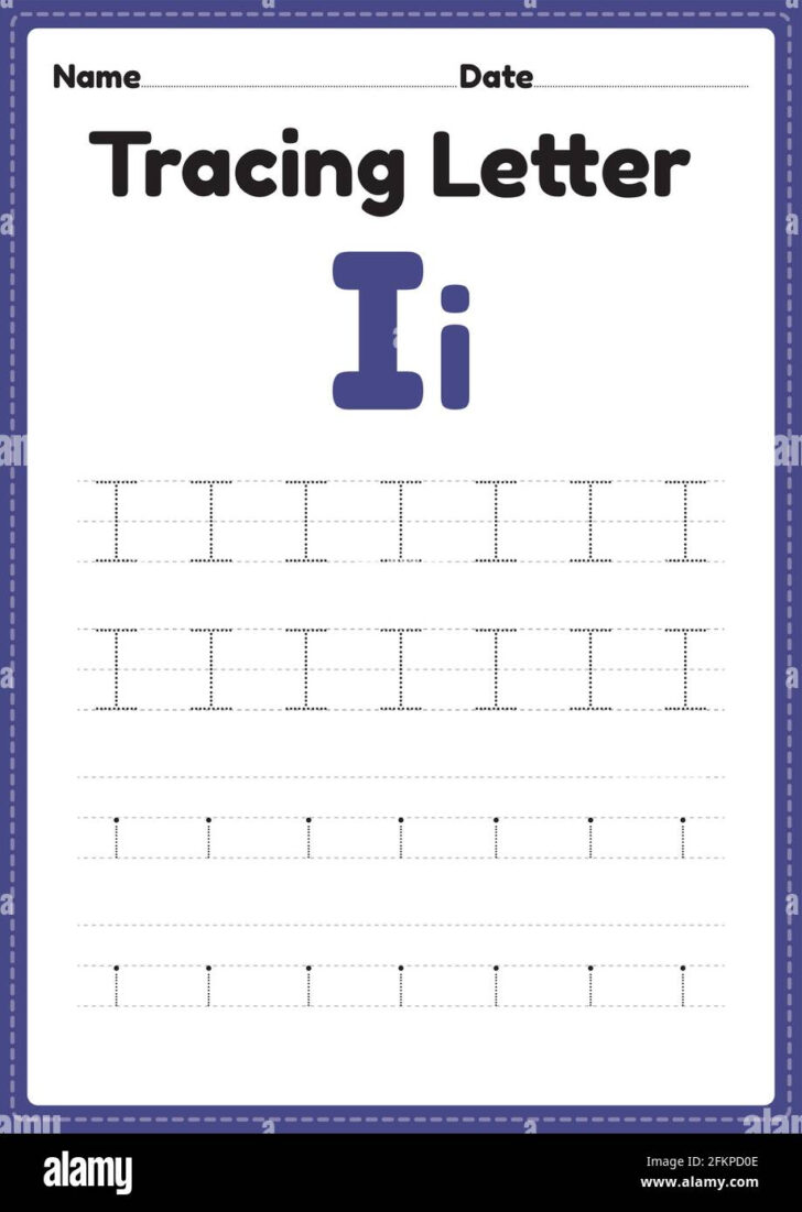 Letter Ii Tracing Worksheets For Kindergarten