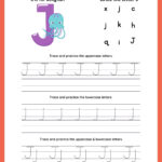 Tracing Letter J | Worksheets For Preschool With Regard To Tracing Letter J Worksheets For Preschool