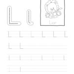 Tracing Letter L L Worksheet Pertaining To Ll Letter Tracing