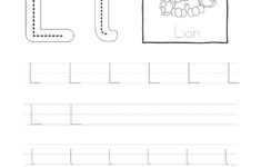 Tracing Letter L L Worksheet regarding Trace Letter Ll
