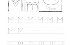 Tracing Letter M M Worksheet intended for Letter Mm Tracing