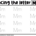 Tracing Letter M Worksheet Throughout Tracing Letter Mm Worksheets