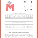 Tracing Letter M | Worksheets For Preschool With Regard To Letter M Tracing Worksheets For Preschool