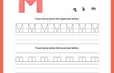 Tracing Letter M | Worksheets For Preschool with regard to Letter M Tracing Worksheets For Preschool