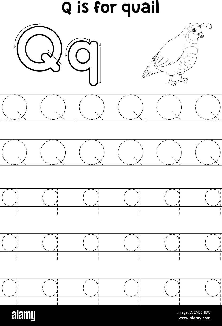 Tracing Letter Q Hi-Res Stock Photography And Images - Alamy within Capital Letter Q Tracing Worksheets