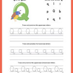 Tracing Letter Q | Worksheets For Preschool Regarding Tracing Letter Q Worksheets For Kindergarten